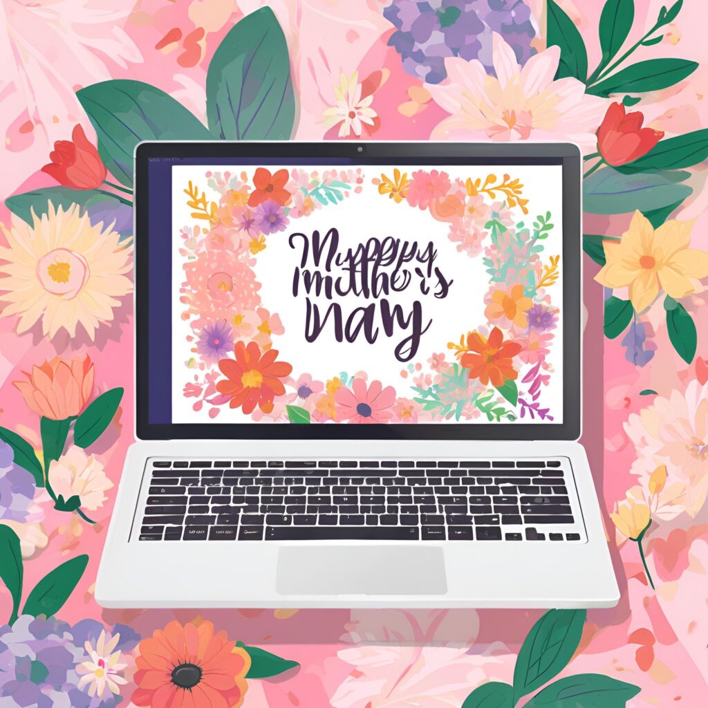 Editable printable Mother’s Day cards with customizable text and floral designs.