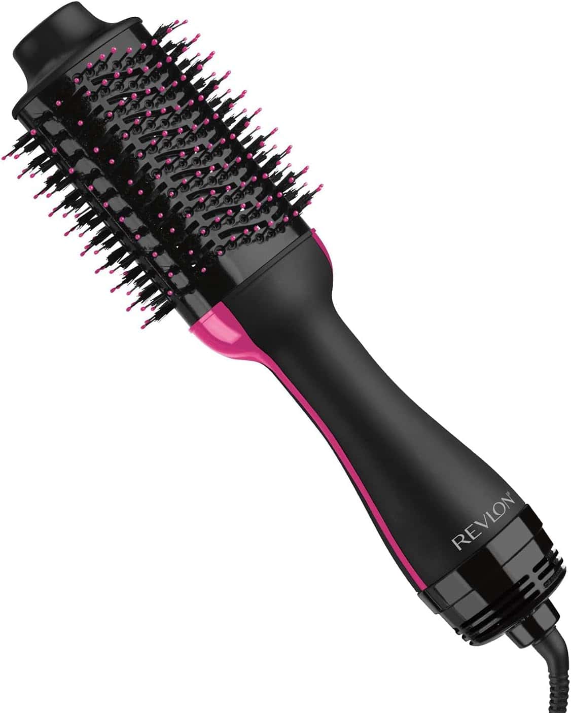 Revlon One-Step Volumizer hot air brush—combines a blow dryer and round brush to smooth, straighten, and add volume in one step.