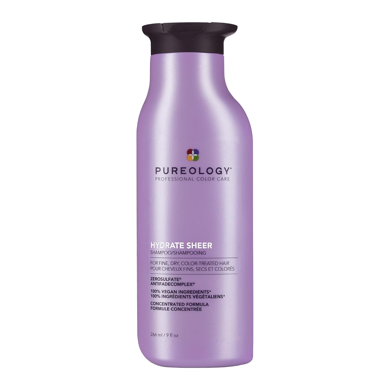 Pureology Hydrate Sheer Shampoo bottle for fine, color-treated hair.